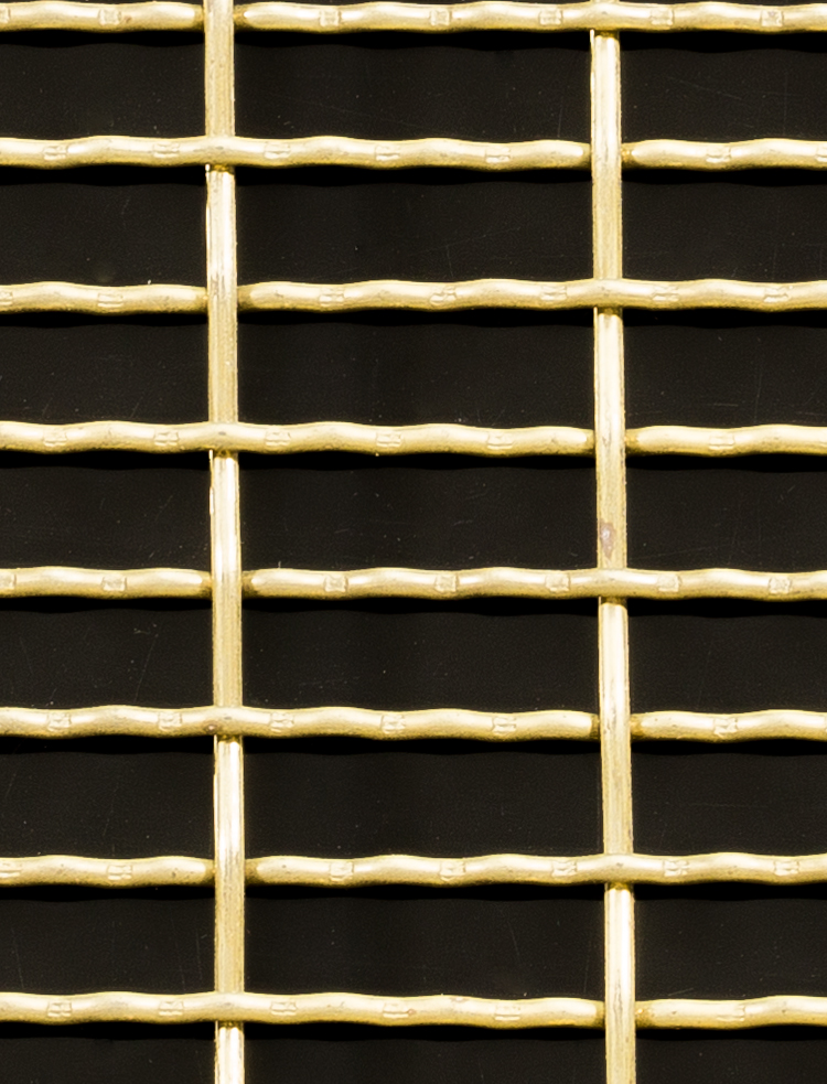 Metal Grill Crimped Mesh 2 X 1 25 X 8 Brass2 Squarenomesh C1429 3986